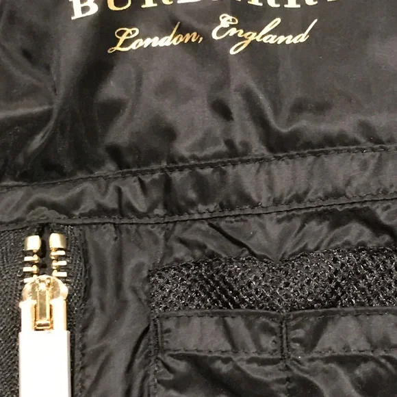 Burberry Mayther Technical Nylon Bomber Black 12 - Picture 9 of 9